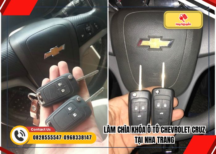 LÀM CHÌA KHÓA Ô TÔ CHEVROLET CRUZE TẠI NHA TRANG 2024 LÀM CHÌA KHÓA Ô TÔ CHEVROLET CRUZE TẠI NHA TRANG 2024