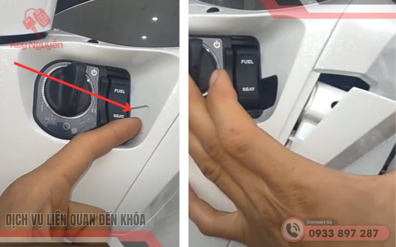 cách mở xe sh mode khi mất chìa khóa